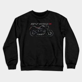 Suzuki XV650X 20 black, sl Crewneck Sweatshirt